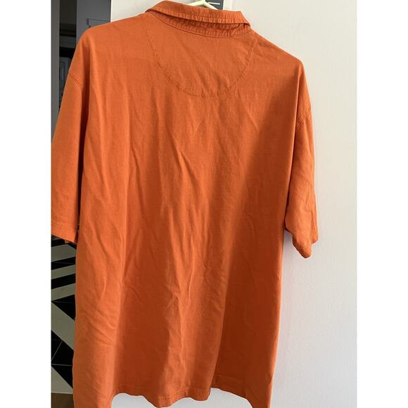 Woolrich Mens Polo Shirt XXL Orange Cotton Active Casual Golf - Picture 5 of 5
